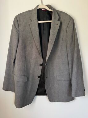 Tommy Hilfiger Black & White Microcheck Sport Coat Blazer